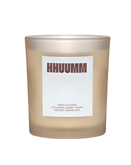 HHUUMM Świeca sojowa Cyklamen - Jaśmin - Piżmo - Drzewo sandałowe, 180 g