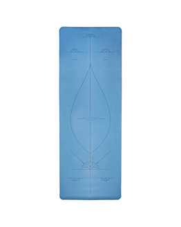 Myga kauczukowa mata do jogi Alignment XL 6mm - niebieska