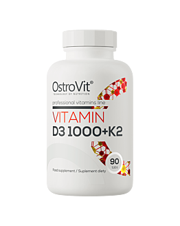 OstroVit Witamina D3 1000 IU + K2 MK-7