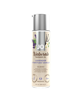 Naturalny Olejek Do Masażu O Zapachu Lawendy I Wanilii Naturals Massage Oil Lavender & Tahitian Vanilla 120 Ml System JO