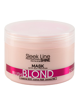 Stapiz Sleek Line Blush Blond Mask maska do włosów blond z jedwabiem, 250ml