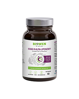 Biowen Kwas alfa-liponowy R-ALA 300 mg 60 kapsułek