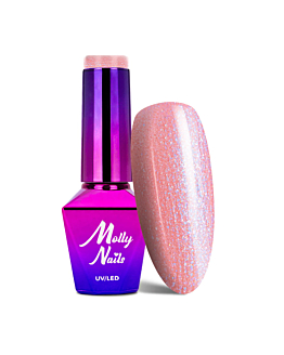 MollyNails Wedding Dream and Champagne Bubbly Strawberry Lakier Hybrydowy UV LED Nr 383 8 g
