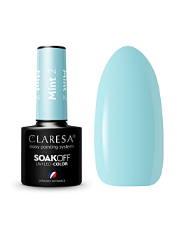 Claresa Soak Off UV/LED Mint lakier hybrydowy 2, 5g
