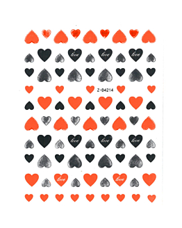 Allepaznokcie Naklejki Do Paznokci Cienkie Samoprzylepne Nail Art Sticker Orange Nr Z-D4214
