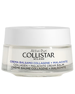 Collistar Attivi Puri Collagen + Malachite Cream Balm przeciwzmarszczkowy krem-balsam do twarzy z kolagenem i malachitem, 50ml