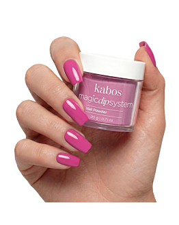 Kabos Magic Dip System Proszek do manicure tytanowego, 024 Magenta Pink 20 g