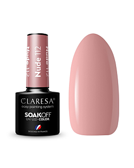 Claresa Soak Off UV/LED Nude lakier hybrydowy 112, 5g