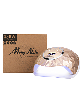Molly Nails Y13 Lampa Do Paznokci Dual UV LED Złota 248W