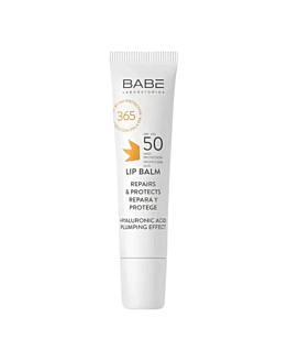 Babe Laboratorios Ochronny balsam do ust z kwasem hialuronowym, SPF 50