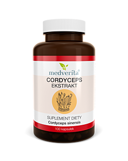 Medverita Cordyceps 500 mg Maczużnik chiński 100 kapsułek