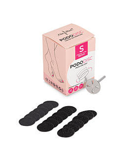 AlleMed Pododisk S Dysk Do Pedicure Zestaw Trzpień Dysk + Wymienne Nakładki 15 mm 50 szt.