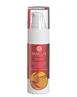BasicLab Emulsyjne serum z retinolem 0,3%, witaminą C 3% i koenzymem Q10, 30 ml