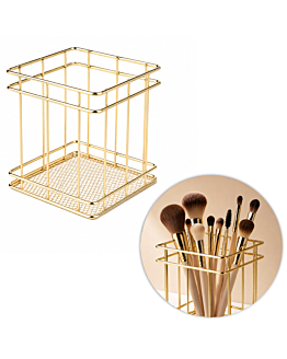 Allepaznokcie Stojak Organizer Na Pędzelki Gold Nr 4
