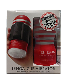 TENGA Cup Vibrator zestaw Cup Vibrator wibrator kubkowy + moduł wibracyjny do masturbatorów
