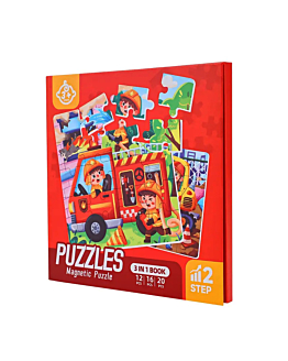 Habarri Puzzle magnetyczne - Poziom 2 - Straż pożarna