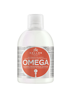 Kallos KJMN Omega Rich Regenerating Shampoo regenerujący szampon do włosów z kompleksem omega-6 i olejem makadamia, 1000ml