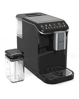 Sencor SES 8100BK Automatyczny ekspres do kawy, Woda 1,5 l, Mleko 750 ml, 1350 W