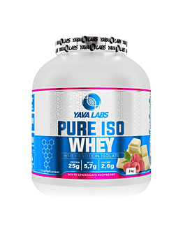 Yava Labs Pure Iso Whey Izolat białka serwatkowego smak biała czekolada z malinami
