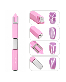 MollyNails Magnes Magnetyzer Do Kociego Oka Cat Eye 4w1 Różowy