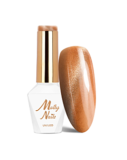 MollyNails Yellows Cat Eye Metallic Lakier Hybrydowy UV LED Nr 214 8 g