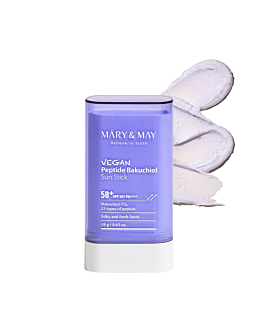Mary&May Vegan Peptide Bakuchiol Sun Stick, Wegański krem ochronny w formie sztyftu, SPF50+ PA++++