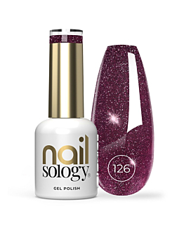 Clavier Nailsology lakier hybrydowy z brokatem 126 Red Dress Moment, 8ml