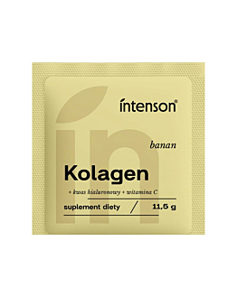 Intenson Kolagen z witaminą C i kwasem hialuronowym o smaku bananowym, 11,5g