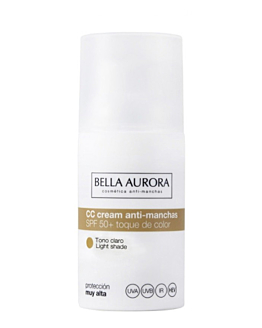 Bella Aurora Krem CC przeciw przebarwieniom SPF 50, Light