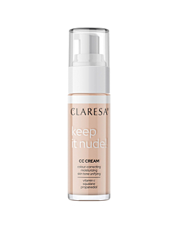 Claresa Keep It Nude! nawilżający krem-podkład wyrównujący koloryt cery 102 Warm Medium, 33g