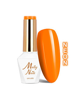 MollyNails Neons Juicy Orange Lakier Hybrydowy UV LED Nr 72 8 g