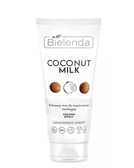 Bielenda Coconut Milk Kokosowy mus do mycia twarzy nawilżający Cocoon Effect