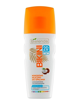 Bielenda Bikini N Kokosowe mleczko do opalania SPF 20 