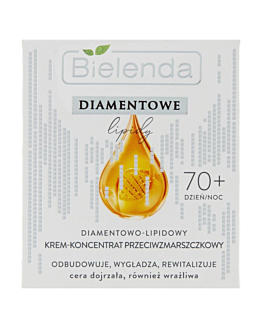 Bielenda Diamentowe Lipidy Diamentowo-lipidowy krem przeciwzmarszczkowy 70+ dzień/noc