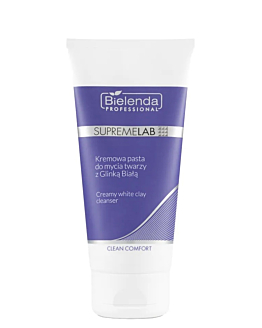 Bielenda Professional Supremelab Clean Comfort Kremowa pasta do mycia twarzy z Glinką Białą
