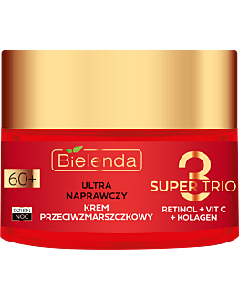 Bielenda Super Trio (Retinolo + Vit C + Collagene) Crema Antirughe 60+ Giorno/Notte 50 ml
