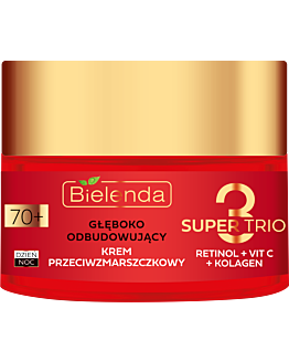 Bielenda Super Trio (Retinolo + Vit C + Collagene) Crema Antirughe 70+ Giorno/Notte 50 ml