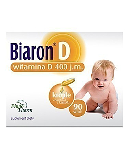 Bioaron D, Witamina D 400 j.m. dla niemowląt, dzieci i dorosłych, Kapsułki twist-off