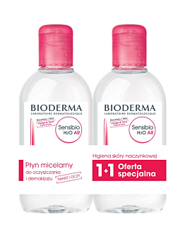 Bioderma Sensibio AR H2O płyn micelarny, dwupak