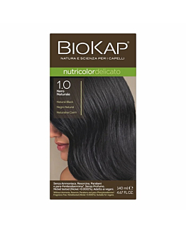 Biokap Nutricolor Delicato Farba do włosów, 1.0 Naturalna Czerń