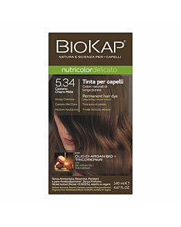 Biokap Nutricolor Delicato Farba do włosów, 5.34 Miodowo-Kasztanowy 