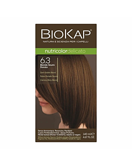 Biokap Nutricolor Delicato Farba do włosów, 6.3 Ciemny Złoty Blond 