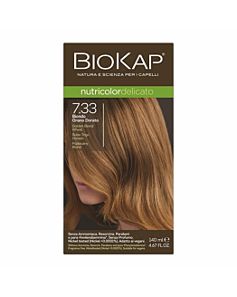 Biokap Nutricolor Delicato Farba do włosów, 7.33 Pozłacany Blond 