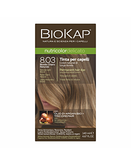 Biokap Nutricolor Delicato Farba do włosów, 8.03 Jasny Naturalny Blond 