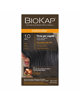 Biokap Nutricolor Farba do włosów, 1.0 Czarny 
