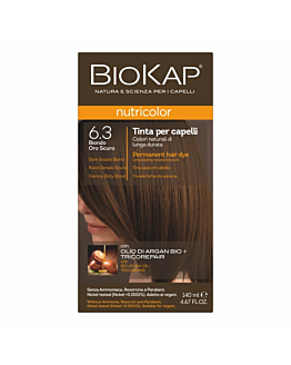 Biokap Nutricolor Farba do włosów, 6.3 Ciemny Złoty Blond 