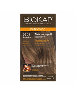 Biokap Nutricolor Farba do włosów, 8.0 Jasny Blond 