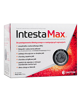 Intesta Max, Preparat do stosowania w zaburzeniach funkcjonowania jelit, Saszetki