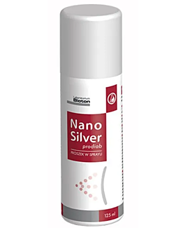 NanoSilver Prodiab Proszek w sprayu przyspieszający gojenie ran, 125 ml