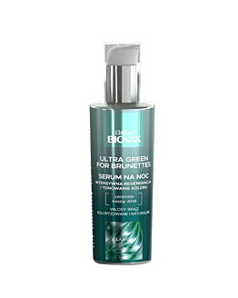 L'biotica Biovax Ultra Green for Brunettes Serum do włosów na noc 